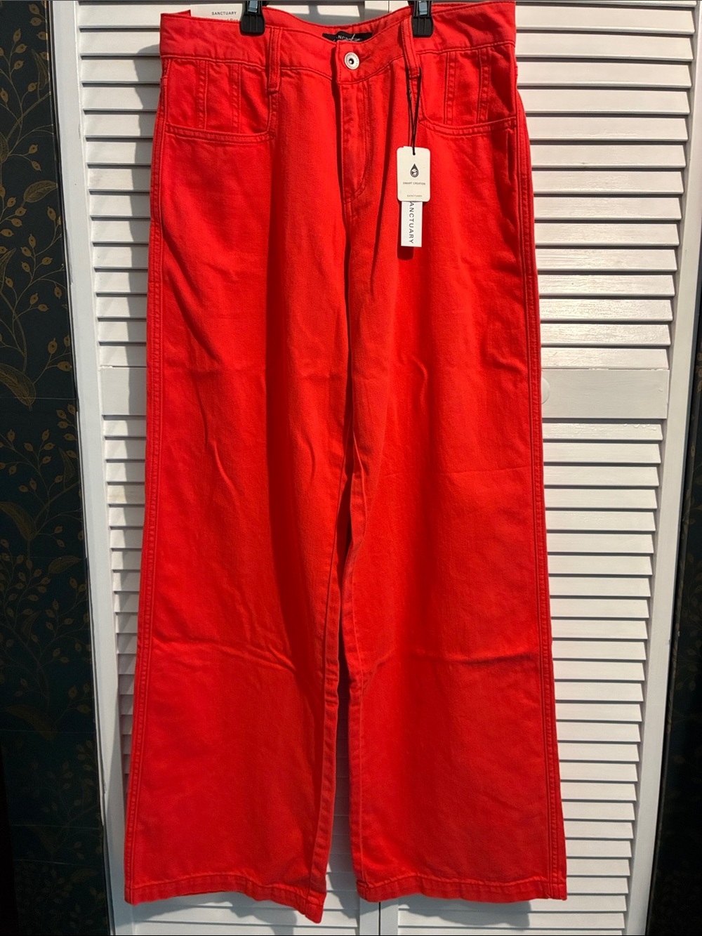 Sanctuary Bright Red Denim Pants